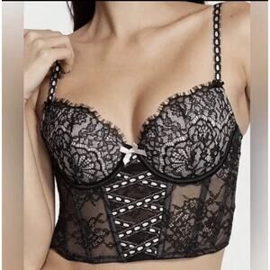 Victoria's Secret CORSET BRA Size Small DD Dream Angels Coquette Romantic​